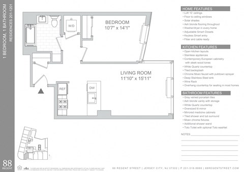 88 Regent Street Studio-2 Beds Apartment for Rent - Photo Gallery 46